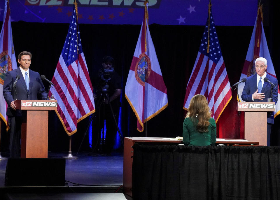 Ron DeSantis debates Charlie Crist