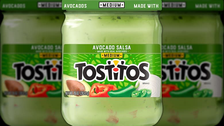 Tostitos green avocado salsa jar