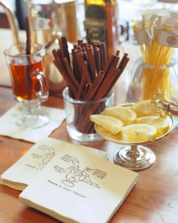 A Hot Toddy Station Is A Must Sold. 