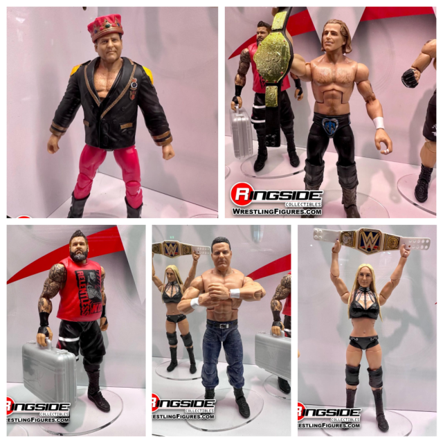 WWE Series 142 Toy Wrestling Action Figures by Mattel! This set includes:  Hulk Hogan, Undertaker, Charlotte, Top Dolla & Honky Tonk Man!