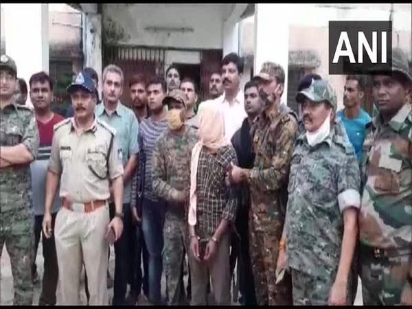 One Naxal was arrested in the Baihar area of Balaghat district on Thursday. (Photo/ANI) 