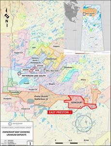 Figure 1: Project Location – Western Athabasca Basin, Saskatchewan, Canada