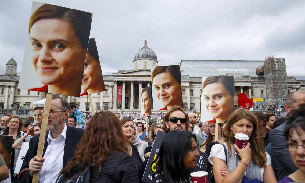The memorial service for Jo Cox MP, in London, on 22 June 2016.