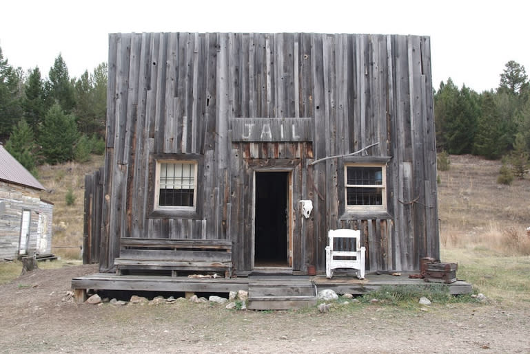 <p>If you’d prefer more luxurious accommodations, this renovated cabin jail from the 1880s in Anaconda, Mont. is available for $208 a night. </p>