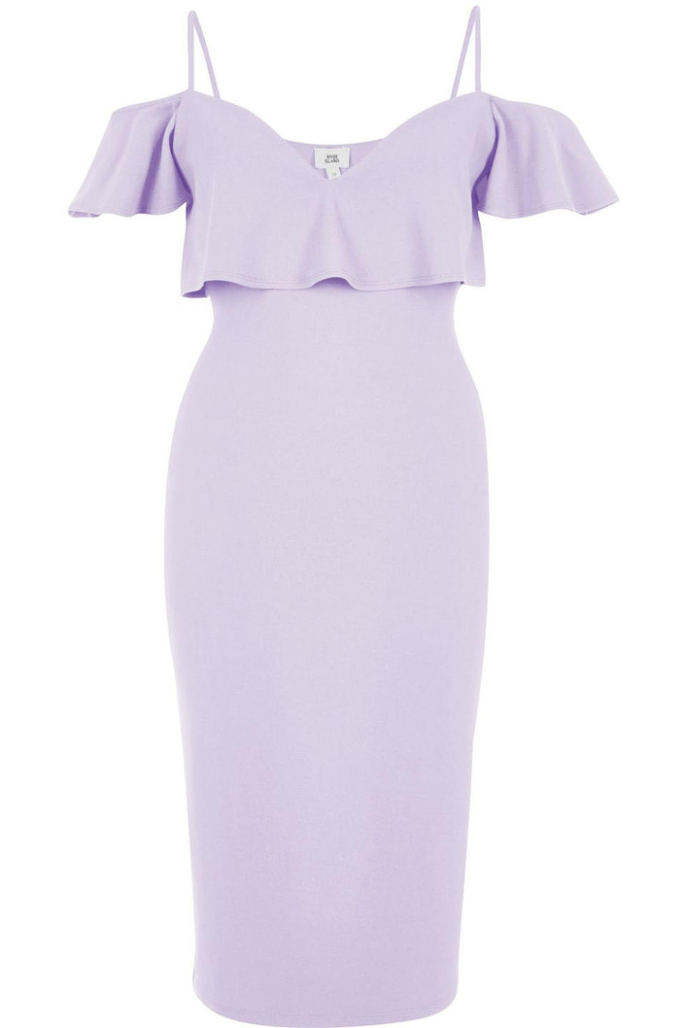 <p><em>Light Purple Cold Shoulder Bodycon Dress, RIVER ISLAND, $70</em></p><p><a rel="nofollow noopener" href="https://us.riverisland.com/women/dresses/bodycon-dresses/light-purple-cold-shoulder-bodycon-dress-703327" target="_blank" data-ylk="slk:BUY NOW;elm:context_link;itc:0;sec:content-canvas" class="link ">BUY NOW</a></p>