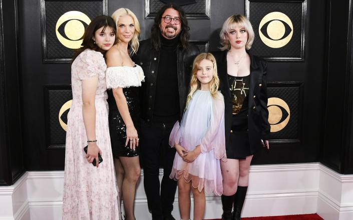 Dave Grohl family arrivals