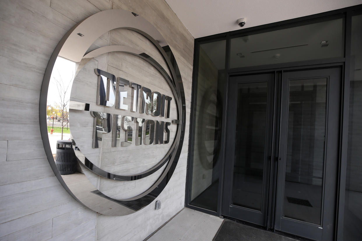  General view of the Henry Ford Detroit Pistons Performance Center on April 28, 2020 in Detroit, Michigan. The NBA recently announced the possibility of re-opening team practice facilities as early as May 8. (Photo by Gregory Shamus/Getty Images)