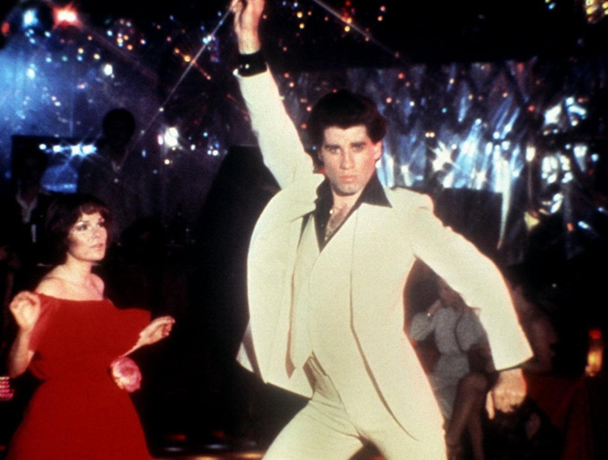 John Travolta executes some fancy disco dancing moves with Karen Gorney in a scene from the 1977 film "Saturday Night Fever." Metro Detroiters embraced disco.