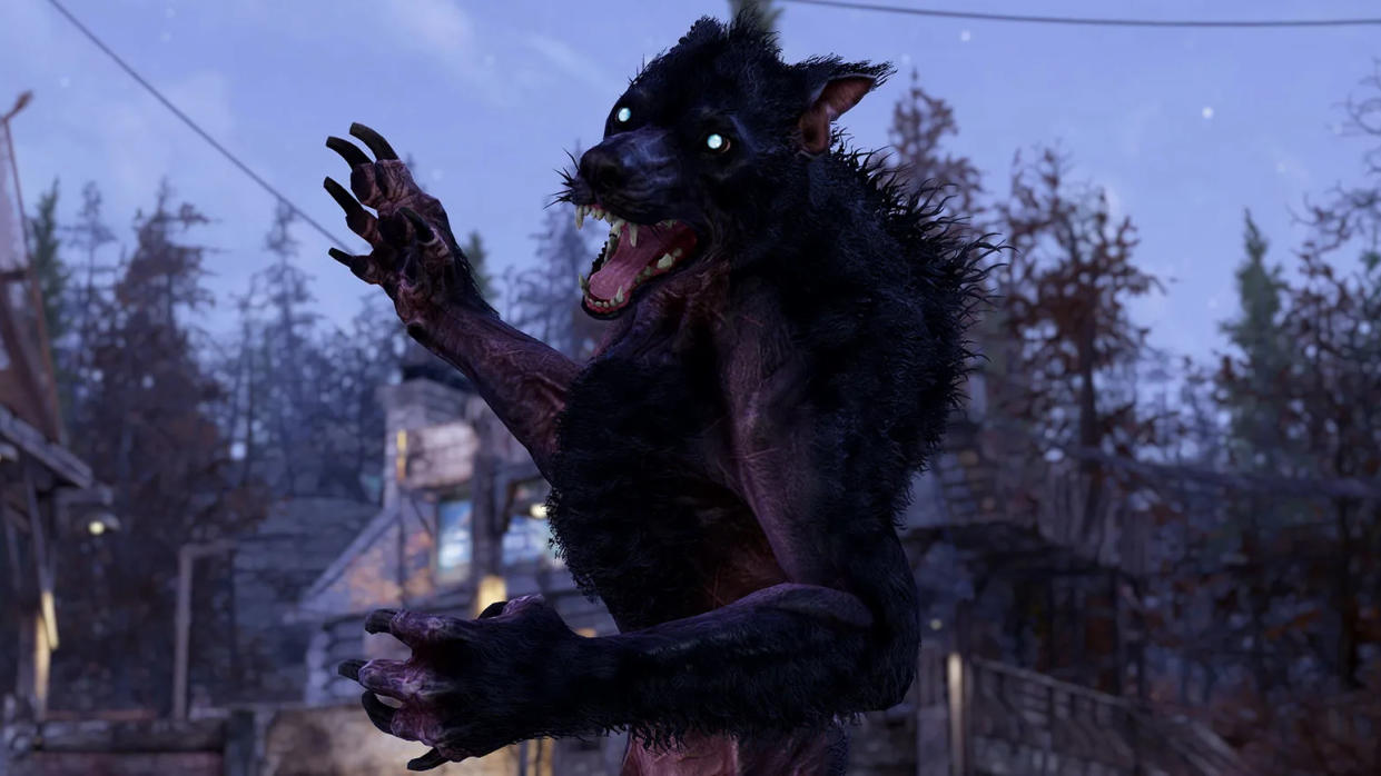  Werewolf lunging to attack 