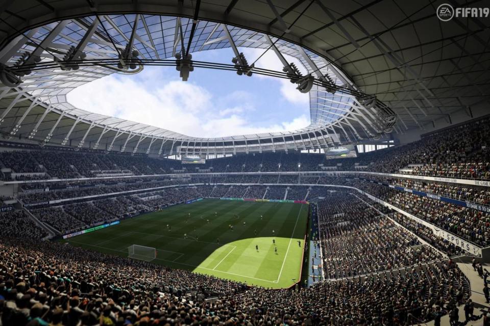 The new Tottenham stadium on the game (EA Sports)