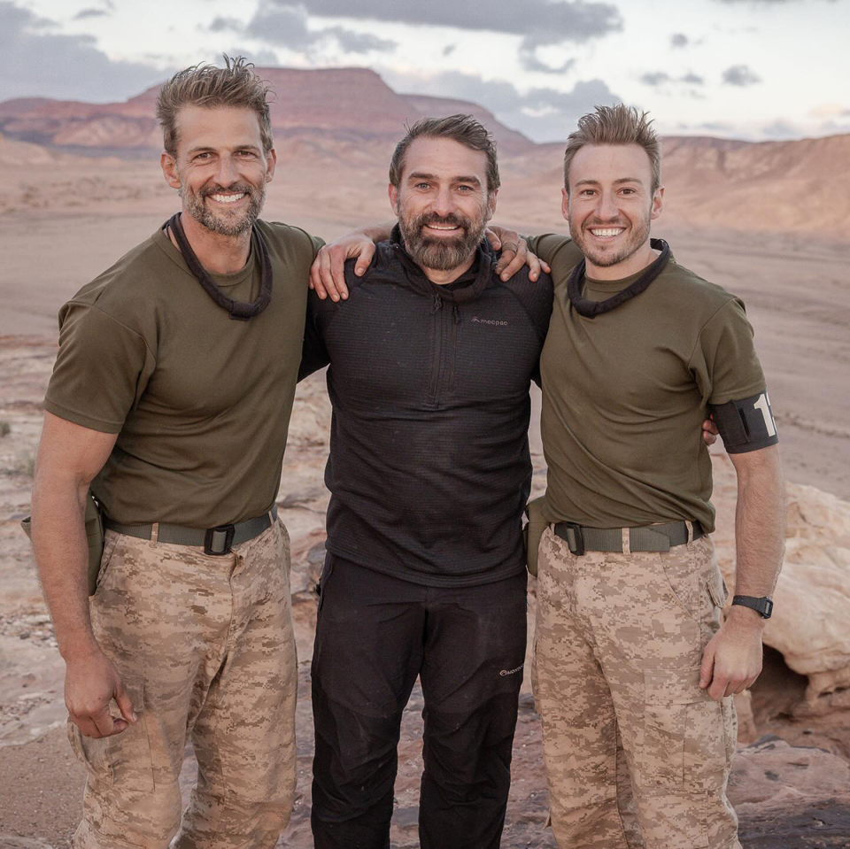 SAS Australia's Tim Robards, Ant Middleton and Mathew Mitcham.