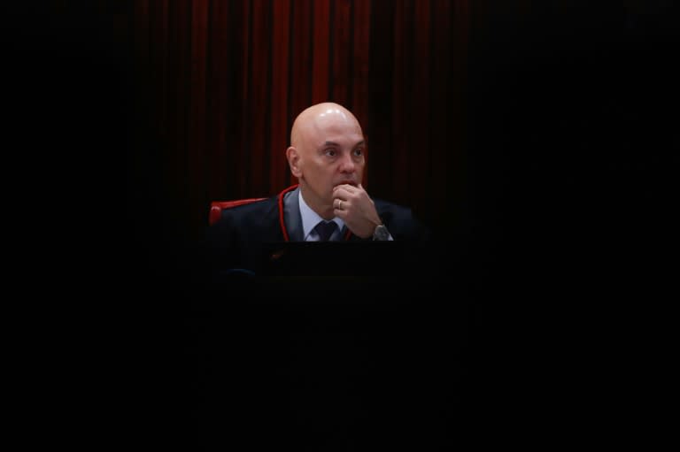 El juez del Supremo Tribunal Federal de Brasil Alexandre de Moraes, duraante un juicio en Brasilia, el 29 de junio de 2023 (Sergio Lima)