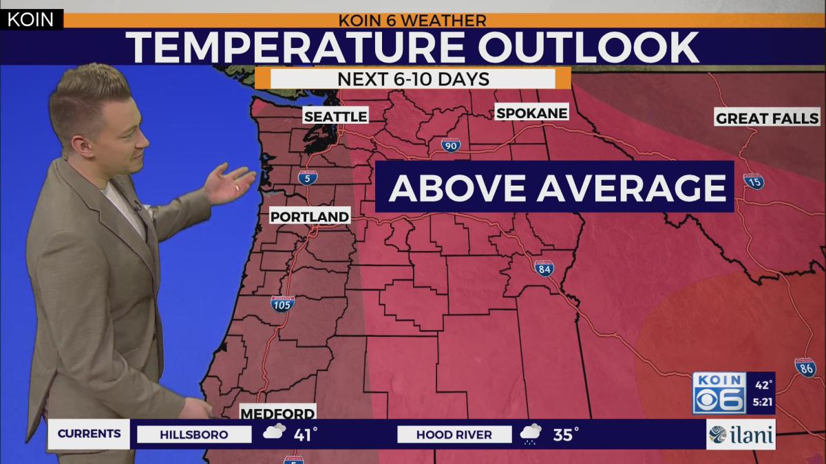 Warmer wet weather expected around Portland