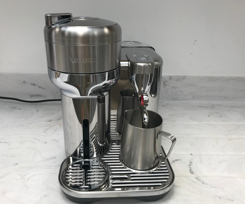 breville nespresso vertuo creatista on a countertop