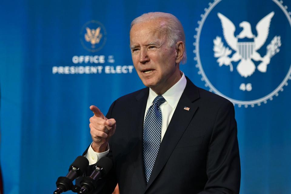 US President-elect Joe Biden appeared on live television, saying the violence was "not a protest, it's insurrection", demanding Trump to put "an end to this siege". Photo: Getty