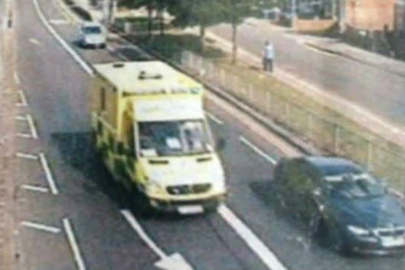 Driver given ticket after moving out the way of ambulance