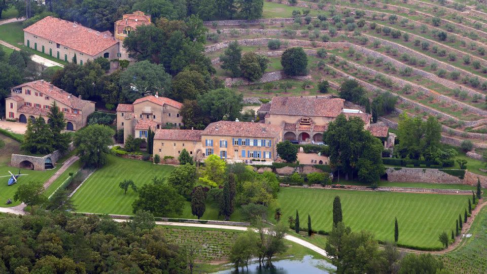 An aerial view of Château Miraval in France. - Michael Gangne/AFP/Getty Images