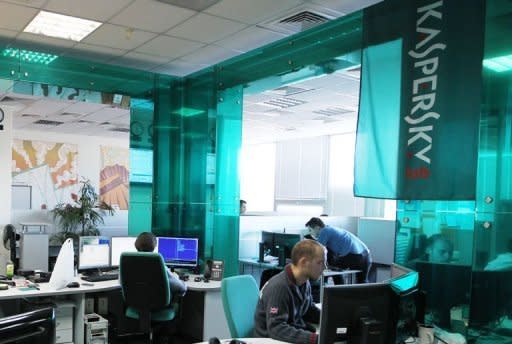 Employees of Kaspersky Lab at their company's offices in Moscow. Kaspersky has not said who the Flame virus is aimed against but the announcement comes just a month after Iran said it had halted the spread of a data-deleting virus targeting computer servers in its oil sector