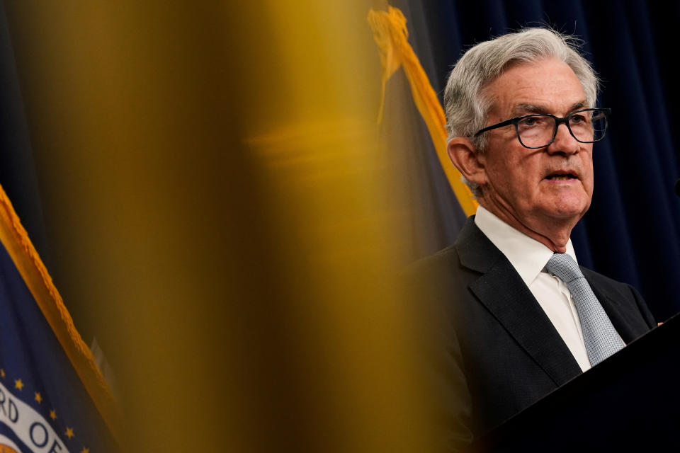 Federal Reserve Board Chairman Jerome Powell speaks during a news conference following a closed two-day meeting of the Federal Open Market Committee on interest rate policy in Washington, U.S., November 2, 2022. REUTERS/Elizabeth Frantz