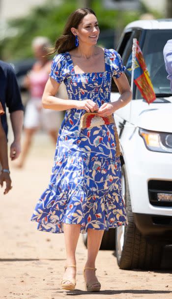 PHOTO: Catherine, Duchess of Cambridge visits Hopkins with Prince William, Duke of Cambridge, March 20, 2022, in Hopkins, Belize. (WireImage via Getty Images)