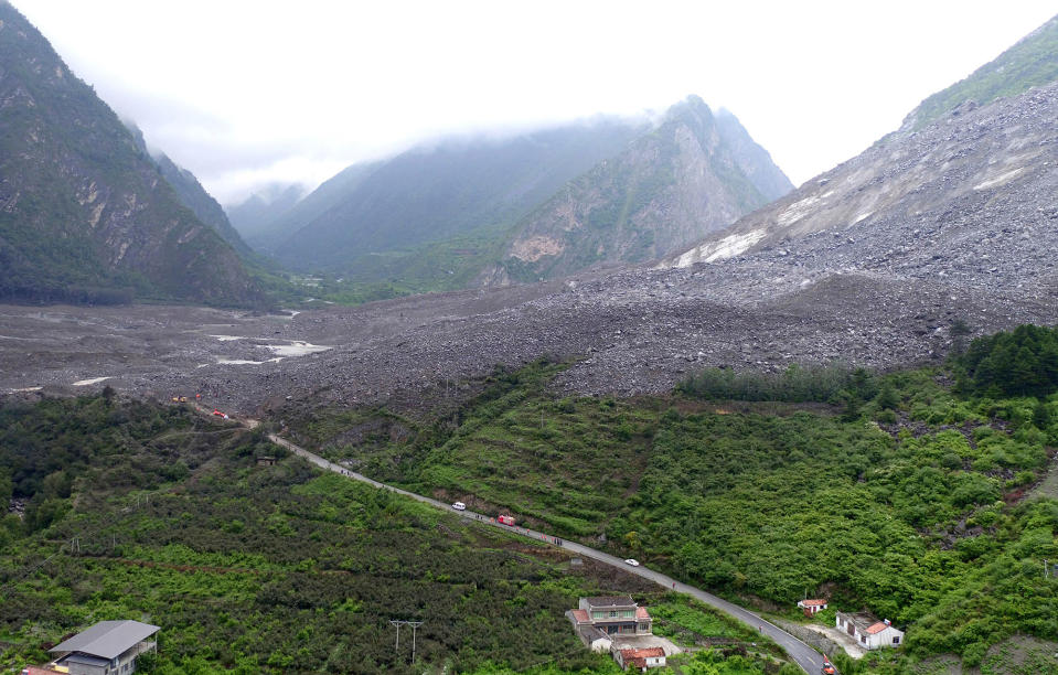 Site of the landslide