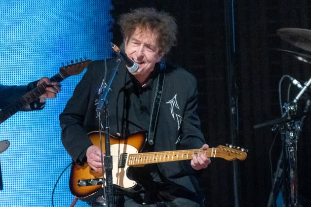 Bob Dylan performs during Farm Aid on Sept. 23, 2023 in Noblesville, Indiana.  - Credit: Gary Miller/Getty Images