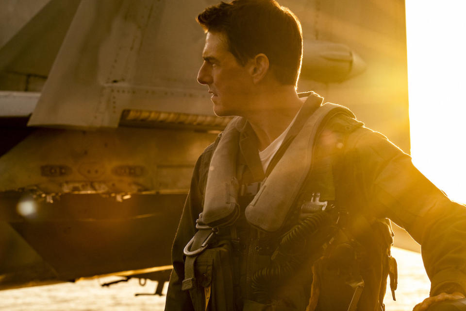 Tom Cruise appears in Top Gun: Maverick.