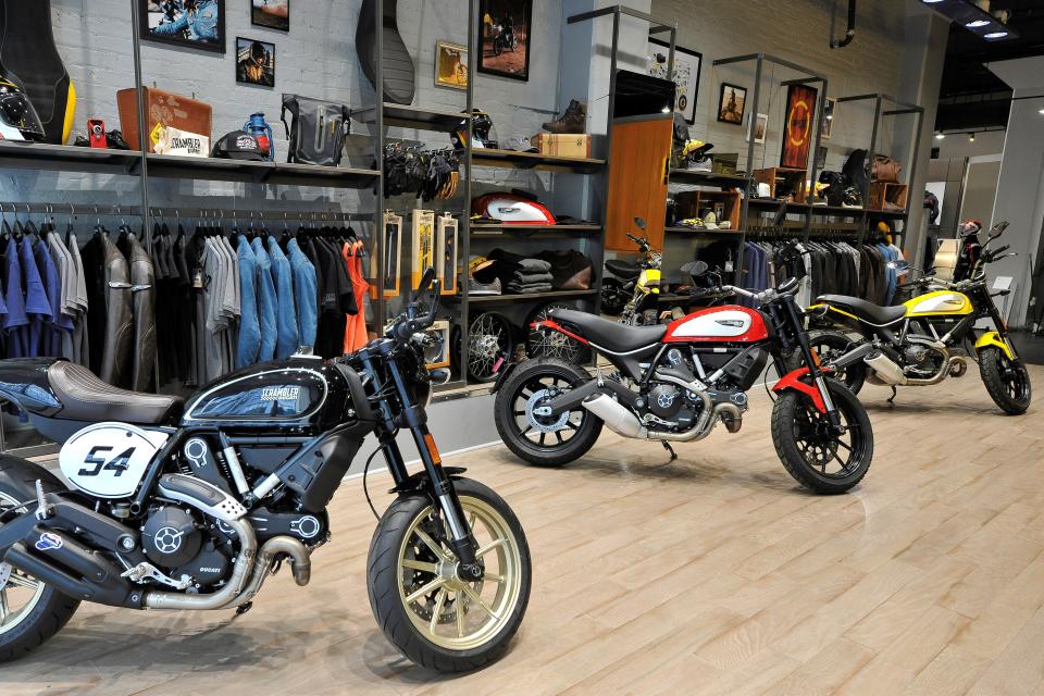 Scrambler area in Ducati NYC showroom (Credit: Ducati)