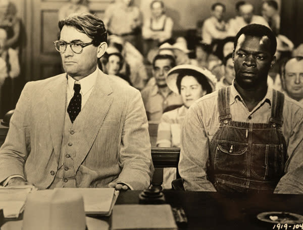 Gregory Peck and Brock Peters in the 1962 film of To Kill a Mockingbird (Reuters)