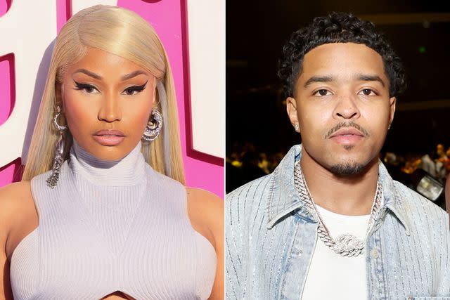 <p>Rodin Eckenroth/WireImage; Amy Sussman/Getty Images</p> Nicki Minaj in 2023 and Justin Dior Combs in 2022