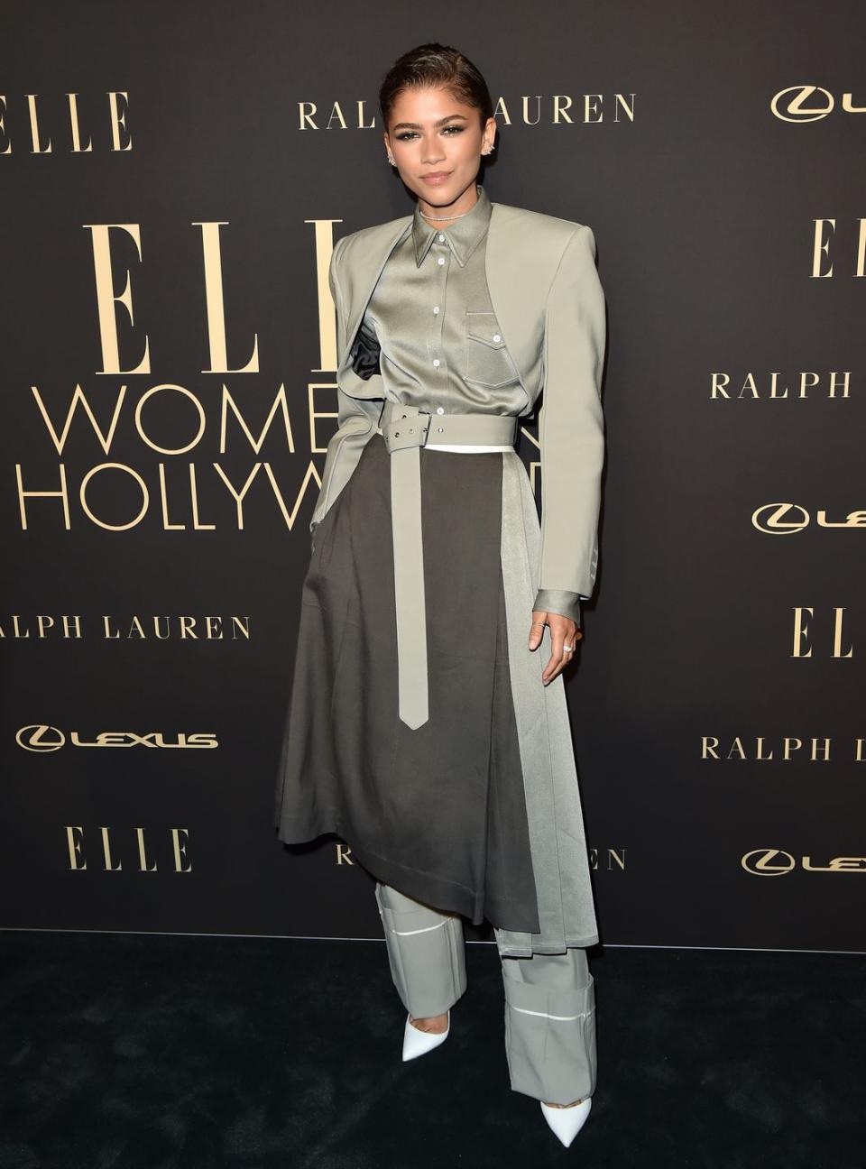<p>Zendaya makes the most layers look incredibly chic. Green on green is definitely the way I'll stay warm this winter.</p>