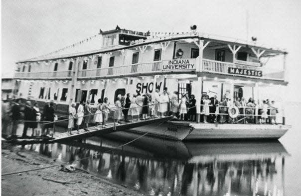 Indiana University bought Showboat Majestic, shown here in 1964, after then-President Herman B. Wells learned it was for sale and recruited two key faculty members to produce shows.