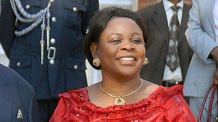 Maureen Mwanawasa at State House in Lusaka in 2007