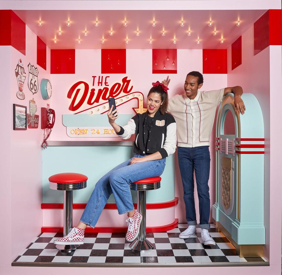 The Selfie Studio: Decades Tour is slated to make a stop at Mayfair Mall from Aug. 11 to Sept. 11. There are eight different sets for photos. This is the '50s set.