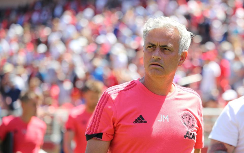 Worried: Jose Mourinho is not happy with Manchester United’s pre-season