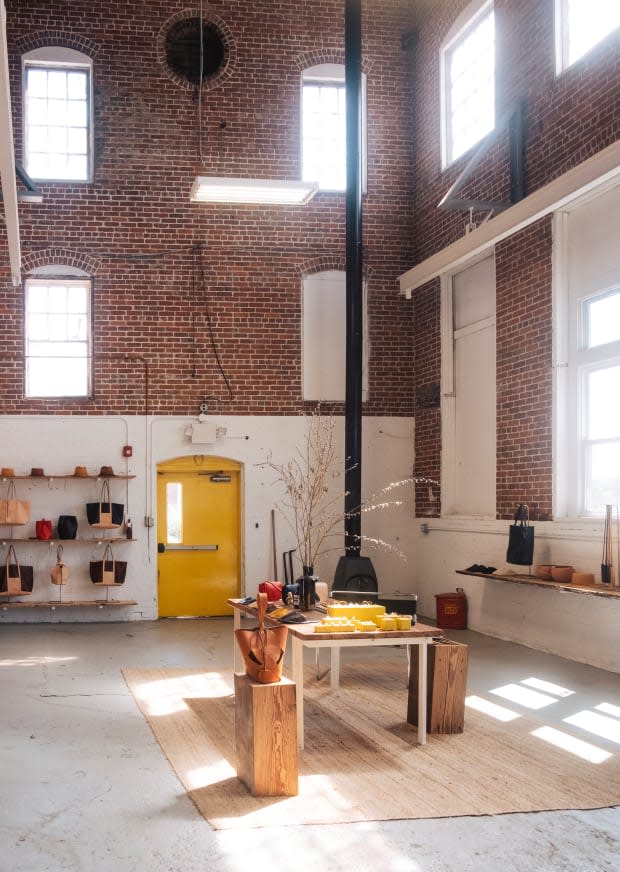 Lindquist HQ in East Providence, Rhode Island. The space serves as the brand's atelier and showroom.<p>Photo: John Hesselbarth of Apparition/Courtesy of Lindquist</p>