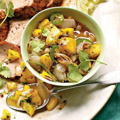 Grilled Sweet Onion-and-Mango Chutney