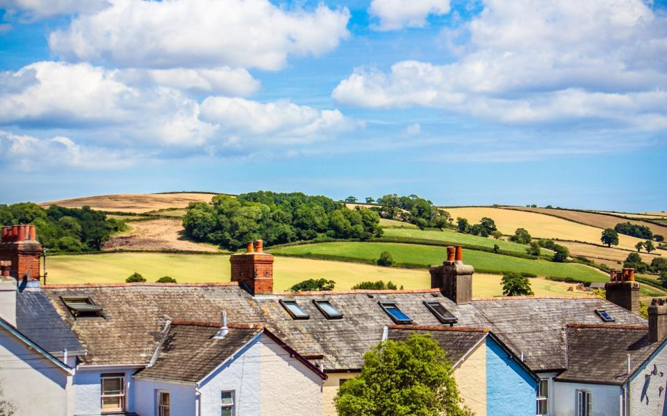 Totnes, and the countryside beyond - Getty