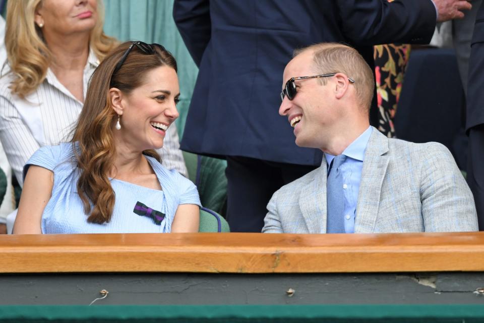 Kate Middleton and Prince William at Wimbledon in 2019