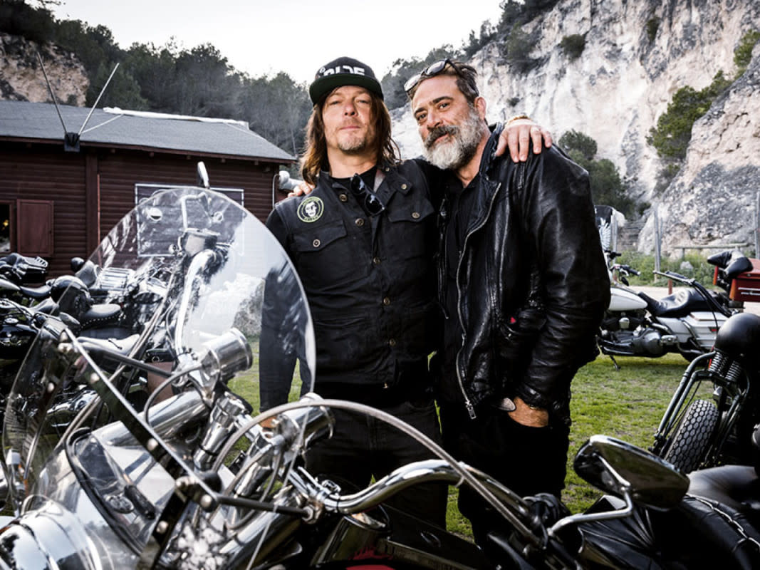 Norman Reedus and Jeffrey Dean Morgan in "Ride With Norman Reedus"<p>AMC</p>