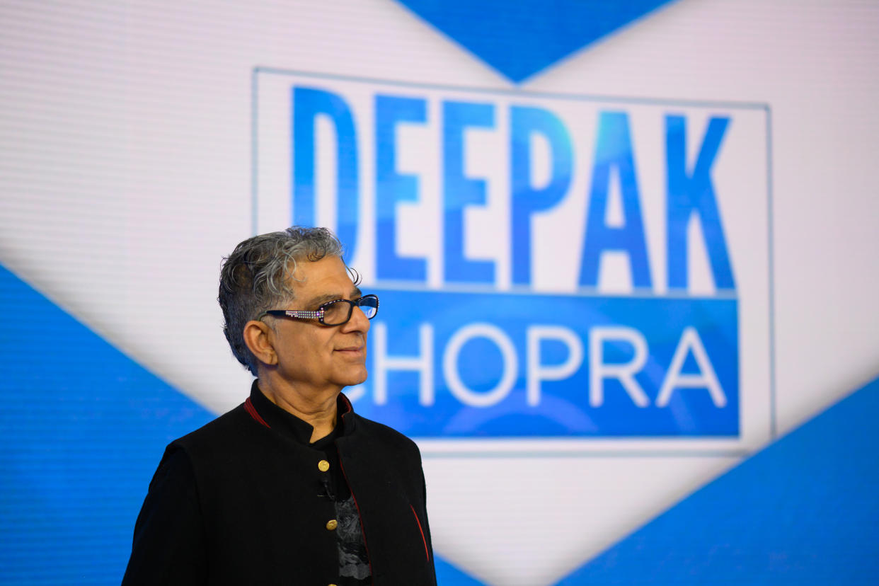 TODAY -- Pictured: Deepak Chopra on Monday, April 8, 2019 -- (Photo by: Nathan Congleton/NBCU Photo Bank/NBCUniversal via Getty Images via Getty Images)