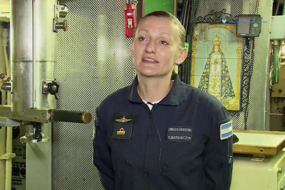 Maria Krawczyk is one of the 44 missing crew members feared dead after the submarine ARA San Juan went missing last week (REUTERS)