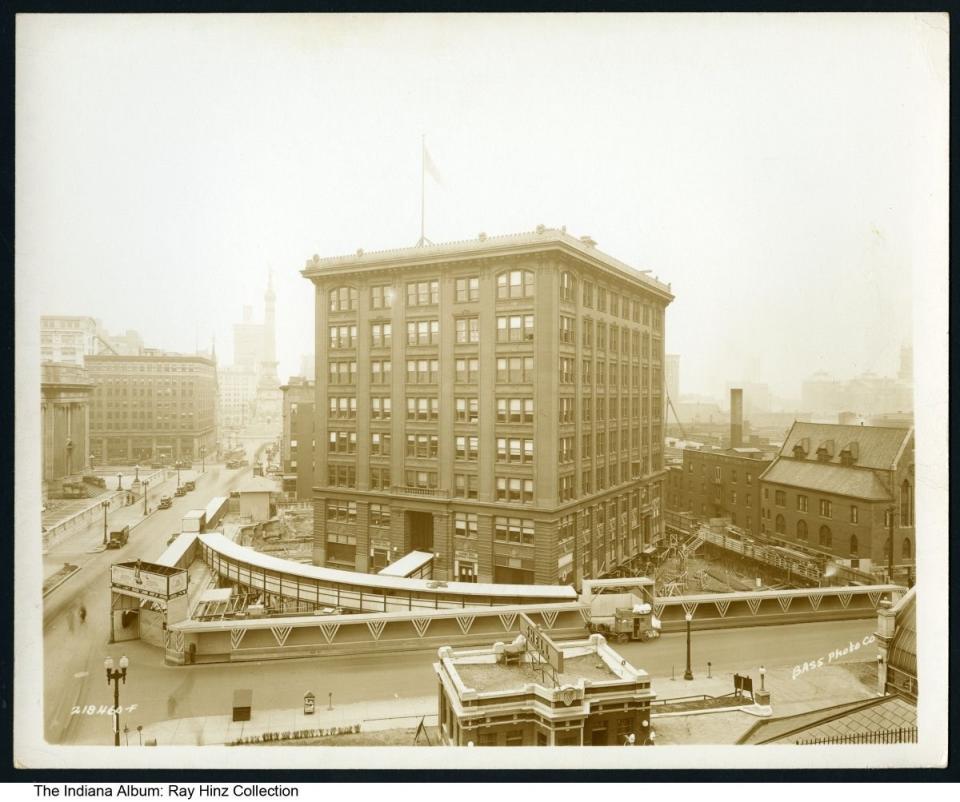 A vintage photo of a building