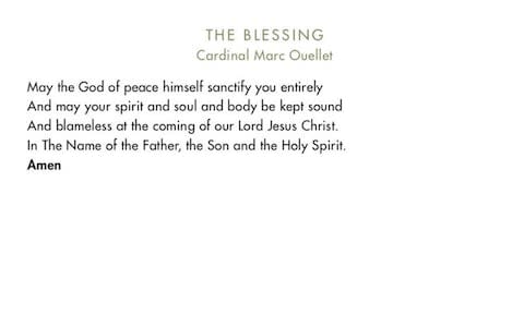 The blessing