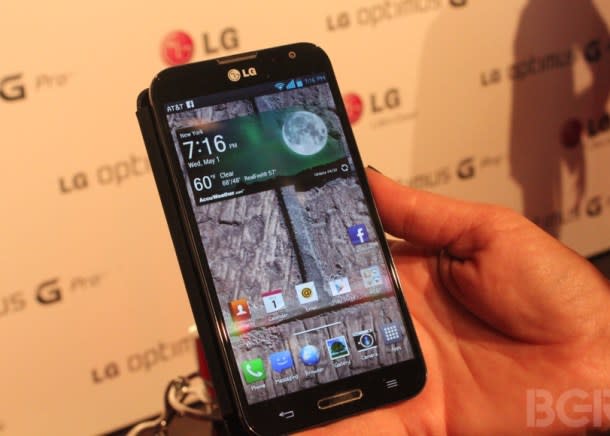 Optimus G Pro Hands-on