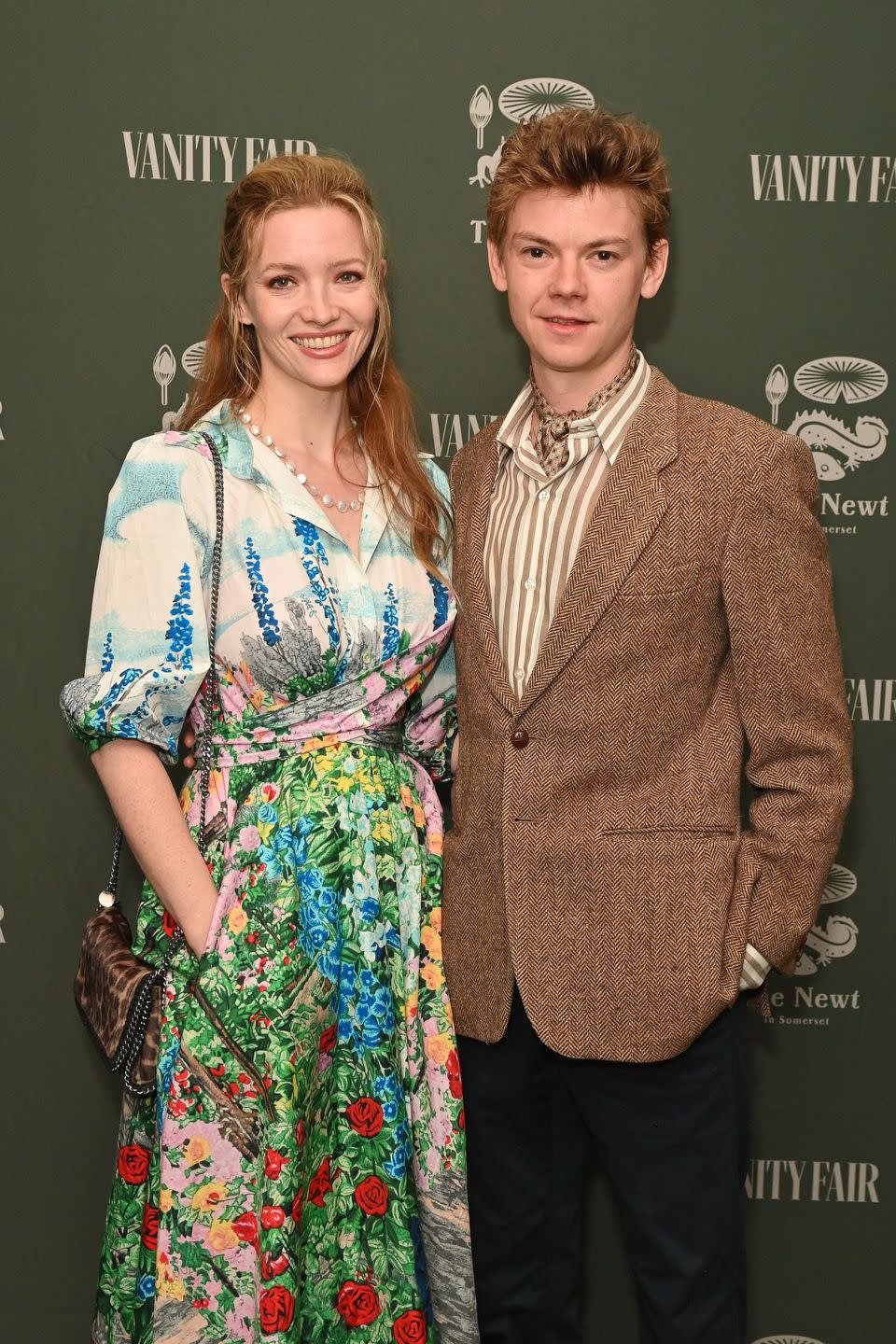 Thomas Brodie Sangster and Talulah Riley