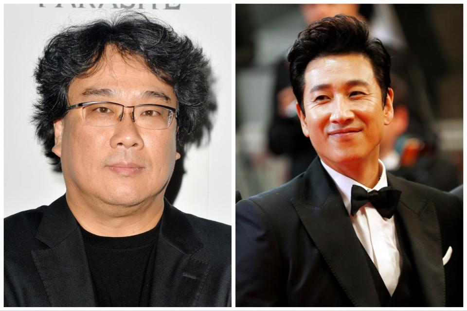 Bong Joon-ho (left) and Parasite star Lee Sun-kyun (Getty)