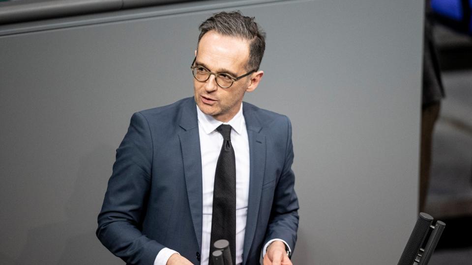 Außenminister Heiko Maas spricht im Bundestag zur Lage im Nahen und Mittleren Osten.