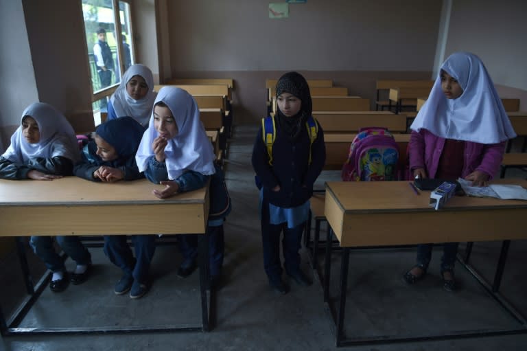 Des écolières afghanes dans une école à Kaboul, le 24 mars 2018