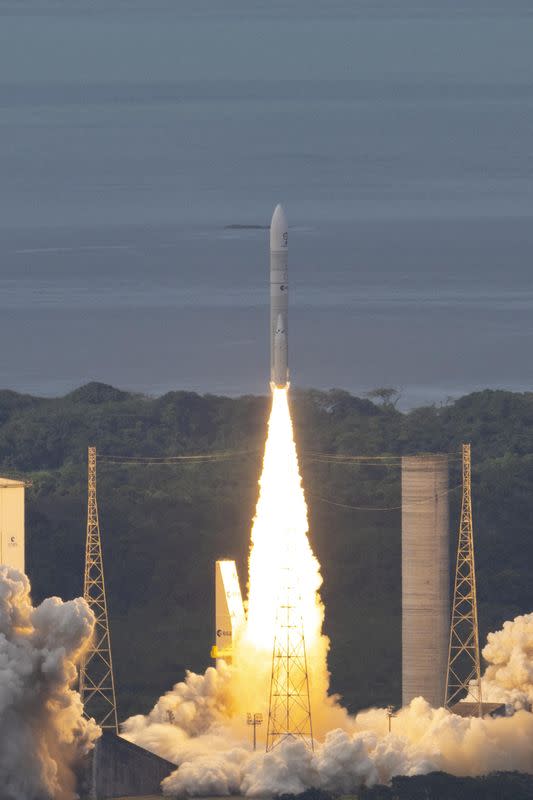 Europe's Ariane 6 rocket takes off, in Kourou